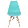 Cadeira Charles Eames Eiffel Dsw - Base de Madeira Clara - Verde Tiffany - 3