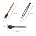 Ver imagem 5 de Kit Utensílios de Silicone para Cozinha 11 Peças Preto