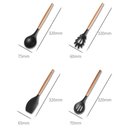 Ver imagem 4 de Kit Utensílios de Silicone para Cozinha 11 Peças Preto