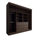 Ver imagem 5 de Guarda-roupa Casal Honey 4 Portas 6 Gavetas com Espelho - Panorama Móveis