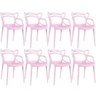 Kit 8 Cadeiras Masters Allegra - Rosa - 1