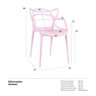 Kit 8 Cadeiras Masters Allegra - Rosa - 7