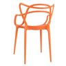 Kit 8 Cadeiras Masters Allegra - Laranja - 3