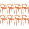 Kit 8 Cadeiras Masters Allegra - Laranja - 1