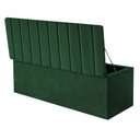 Ver imagem 1 de Calçadeira Baú Recamier Estofada Cama Queen 160cm Carla Suede Verde- Mabe Magazine
