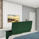 Ver imagem 2 de Calçadeira Baú Recamier Estofada Cama Queen 160cm Carla Suede Verde- Mabe Magazine