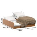 Ver imagem 4 de Cama Estilo Turca Solteiro com Cama Auxiliar que Vira de Casal Pratica Quarto Infantil Visita