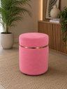Ver imagem 1 de Puff Superior Rose Gold, Cor Rosa Antigo Veludo - Let Móveis