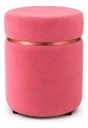 Ver imagem 3 de Puff Superior Rose Gold, Cor Rosa Antigo Veludo - Let Móveis