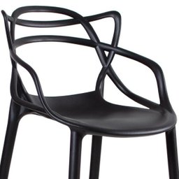 KIT - 4 x Banquetas altas Masters Allegra - Preto - 5