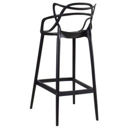 KIT - 4 x Banquetas altas Masters Allegra - Preto - 4