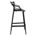 Ver imagem 6 de Kit - 4 X Banquetas Altas Masters Allegra - Preto