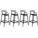 Ver imagem 1 de KIT - 4 x Banquetas altas Masters Allegra - Preto
