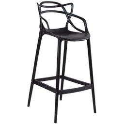 KIT - 4 x Banquetas altas Masters Allegra - Preto - 2
