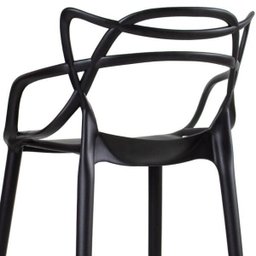 KIT - 4 x Banquetas altas Masters Allegra - Preto - 6