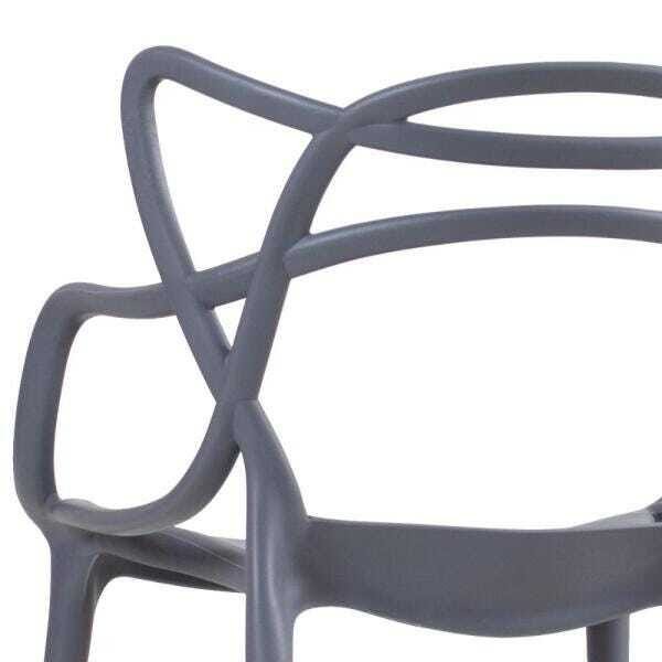 Cadeira Allegra - Cinza Escuro - 5