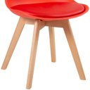 Ver imagem 6 de Cadeira Estofada Leda Vermelho