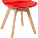 Ver imagem 7 de Kit 4 Cadeiras Estofadas Leda - Vermelho