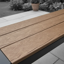 Ver imagem 5 de Banco de Jardim Steel de Madeira Plástica sem Encosto 150 Cm Cor Ipê