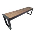 Ver imagem 1 de Banco de Jardim Steel de Madeira Plástica sem Encosto 150 Cm Cor Ipê