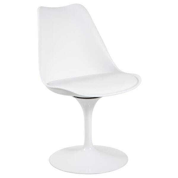 Cadeira Tulipa - Saarinen - Assento Plástico - Branco