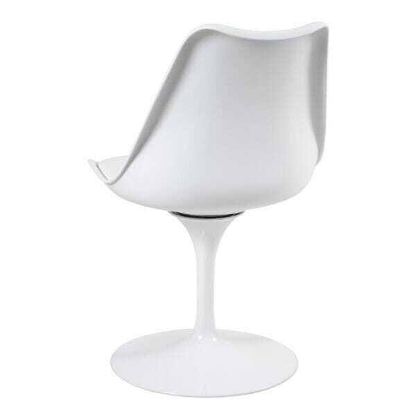 Cadeira Tulipa - Saarinen - Assento Plástico - Branco - 3