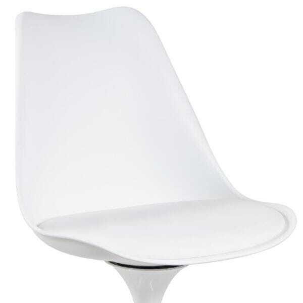Cadeira Tulipa - Saarinen - Assento Plástico - Branco - 4