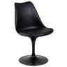 Cadeira Tulipa - Saarinen - Assento Plástico - Preto - 1