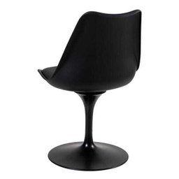 Cadeira Tulipa - Saarinen - Assento Plástico - Preto - 3