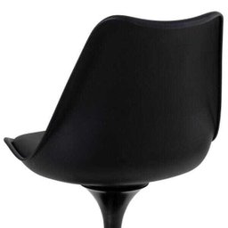 Cadeira Tulipa - Saarinen - Assento Plástico - Preto - 5