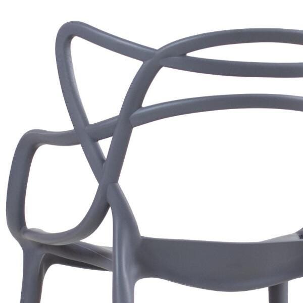 Kit 4 Cadeiras Masters Allegra - Cinza Escuro - 6