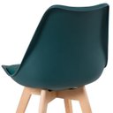 Ver imagem 6 de Kit 4 Cadeiras Estofadas Leda - Verde Escuro