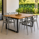 Ver imagem 2 de Kit 6 Cadeiras Allegra Polipropileno: Design Moderno para Sala de Jantar e Varanda