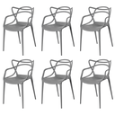 Ver imagem 1 de Kit 6 Cadeiras Allegra Polipropileno: Design Moderno para Sala de Jantar e Varanda