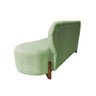 Sofá 2 Lugares Orgânico Curvo Tókio 150cm Bouclé Verde - 4