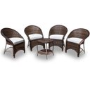 Ver imagem 4 de Conjunto Miami - 4 poltronas + Mesa Redonda - Duna Cru