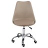 Cadeira de Rodízios Estofada Tulipa - Office - Escritório - Nude - 3