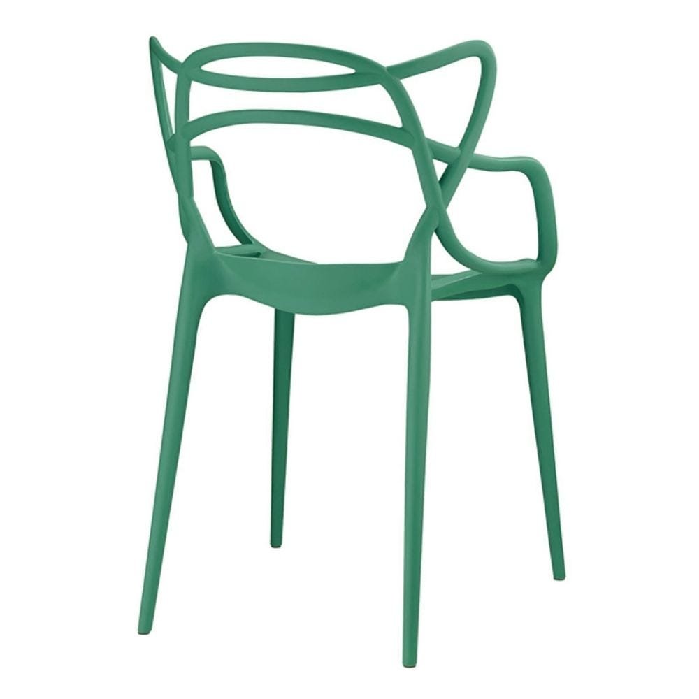 Kit 4 Cadeiras Masters Allegra - Verde Escuro - 3