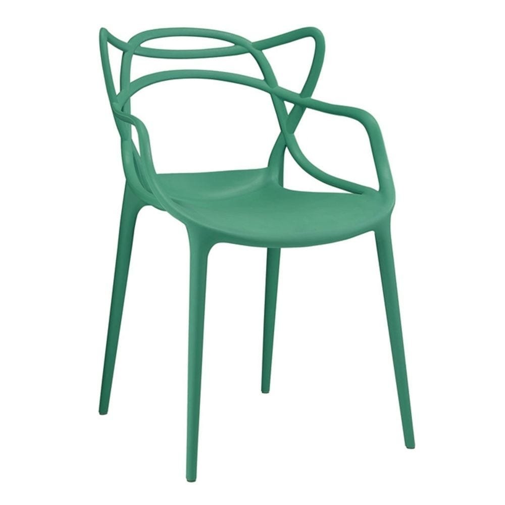 Kit 4 Cadeiras Masters Allegra - Verde Escuro - 2