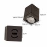 Spot Sobrepor Quadrado Marrom 9,5x9,5 Abs P/ Par20 Sz292/2s Megalux St3032 - 2
