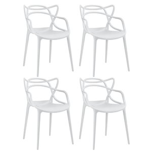 Kit 4 Cadeiras Masters Allegra - Cinza Claro