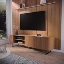 Ver imagem 1 de Rack para TV até 75 Polegadas Flow 180cm com 2 Portas Pés de Aço Moderno Potenza