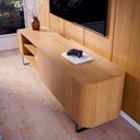 Ver imagem 2 de Rack para TV até 75 Polegadas Flow 180cm com 2 Portas Pés de Aço Moderno Potenza