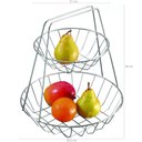 Ver imagem 4 de Fruteira Dois Andares Aço Cromado para Bancada Mesa Cozinha