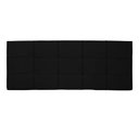 Ver imagem 3 de Cabeceira Painel Casal Lia Slim 140cm Suede Preto