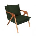 Ver imagem 2 de Poltrona Decorativa Monalisa Luxo Dora Bela 0130 Verde Musgo