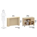 Ver imagem 5 de Bancada de Cozinha com Balcão 100% MDF 164cm Aura Luciane Móveis