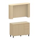 Ver imagem 4 de Bancada de Cozinha com Balcão 100% MDF 164cm Aura Luciane Móveis