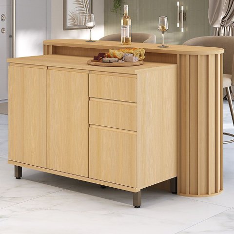 Bancada de Cozinha com Balcão 100% MDF 164cm Aura Luciane Móveis