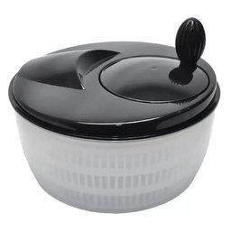 Seca Salada Prática Eficiente 23cm Grande Centrífuga de Salada Secador de Verduras Manual 4 Litros V - 1